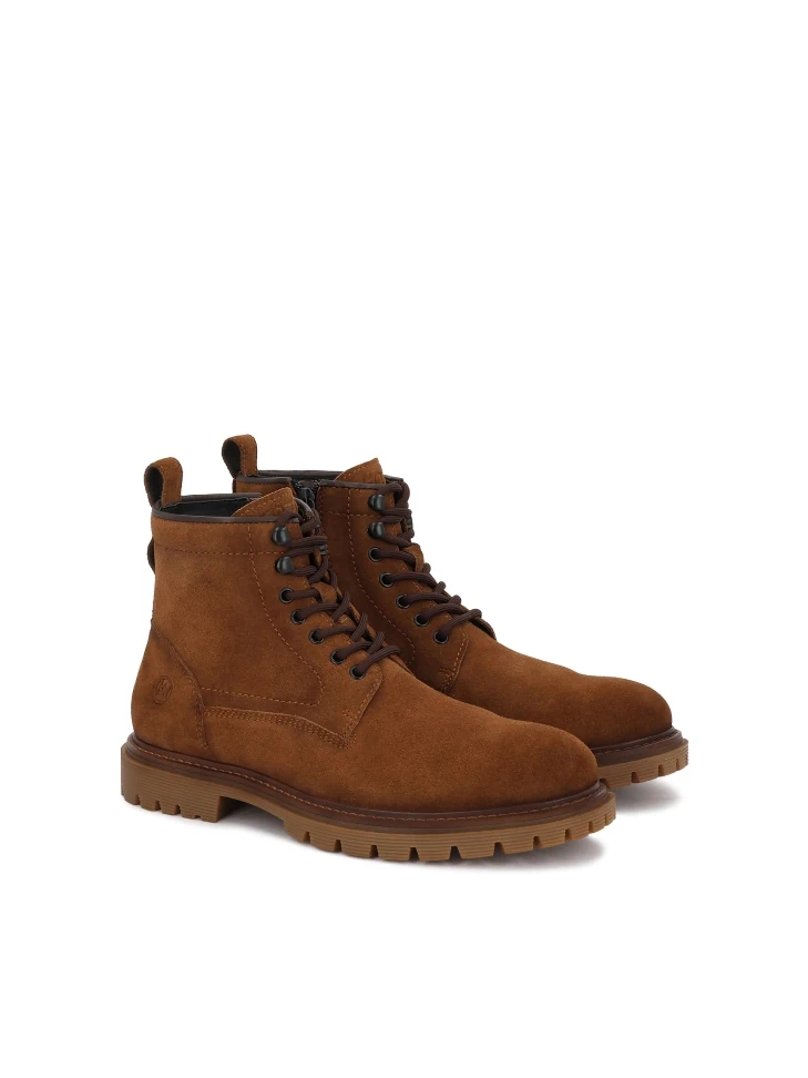 Kazar Brown Men's Boots Made Of Natural Suede