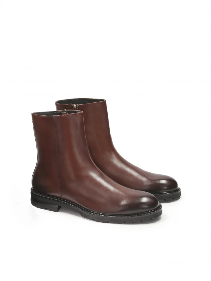 Kazar Brown Men's Boots With A Higher Upper