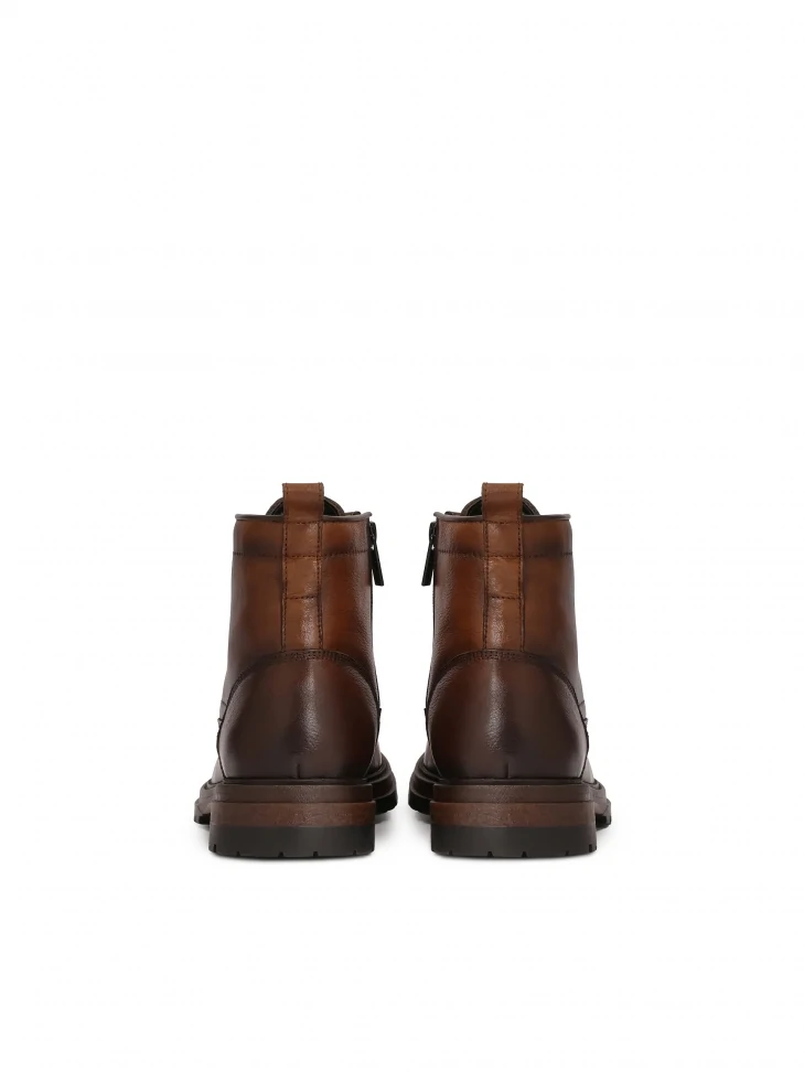 Kazar Brown Men's Boots With Lace-up Upper