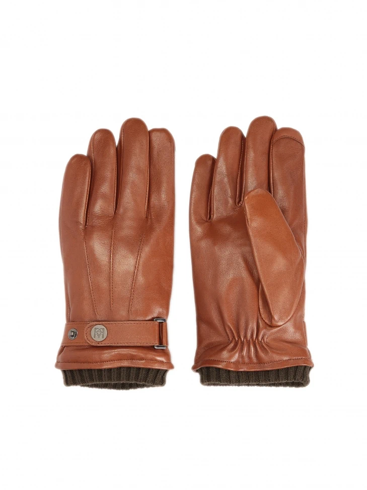 Kazar Brown Men's Gloves With Touch Screen