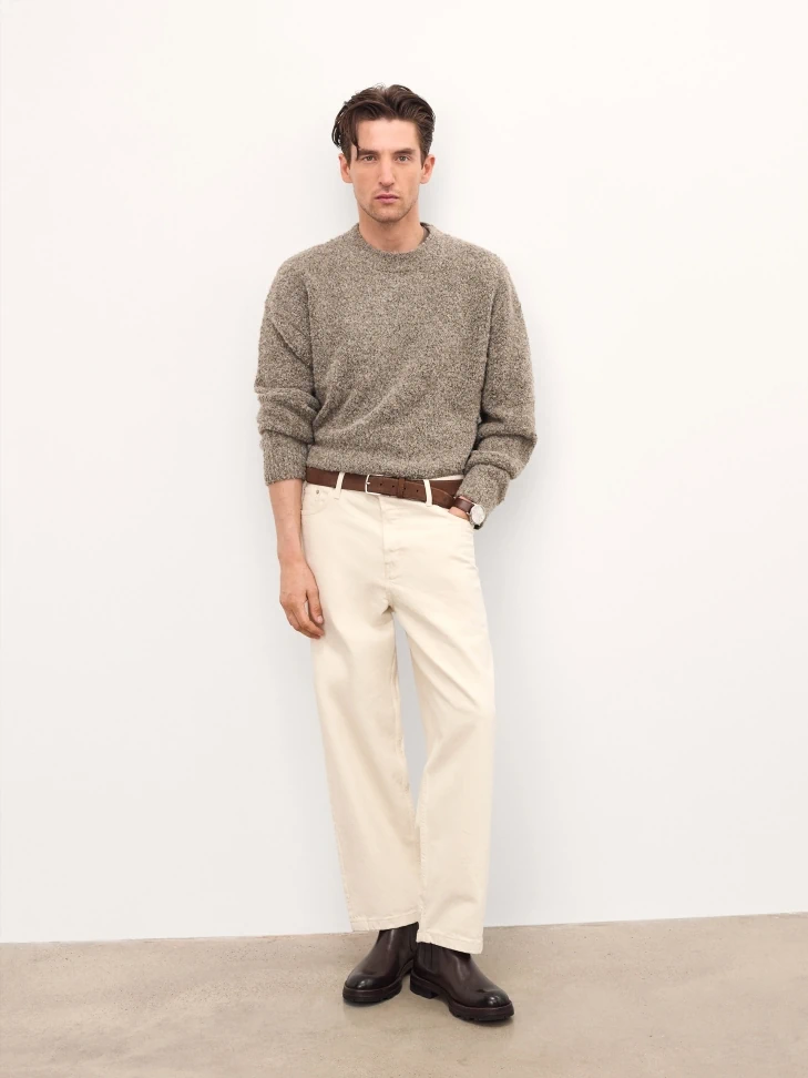 Kazar Brown Men's Natural Leather Chelsea Boots