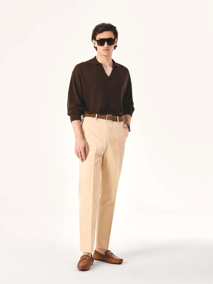 Kazar Brown Moccasins Made Of Shaded Grain Leather