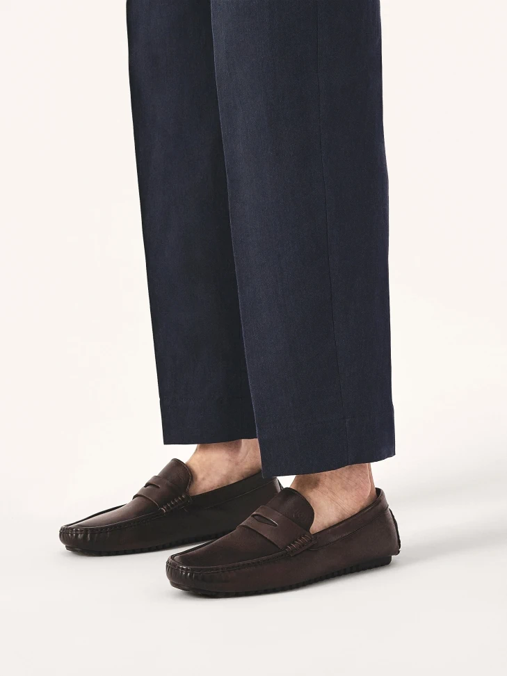 Kazar Brown Moccasins With Fine Sole