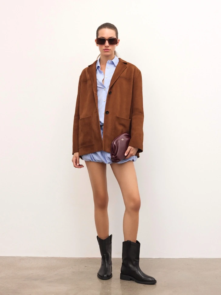Kazar Brown Oblong Sunglasses