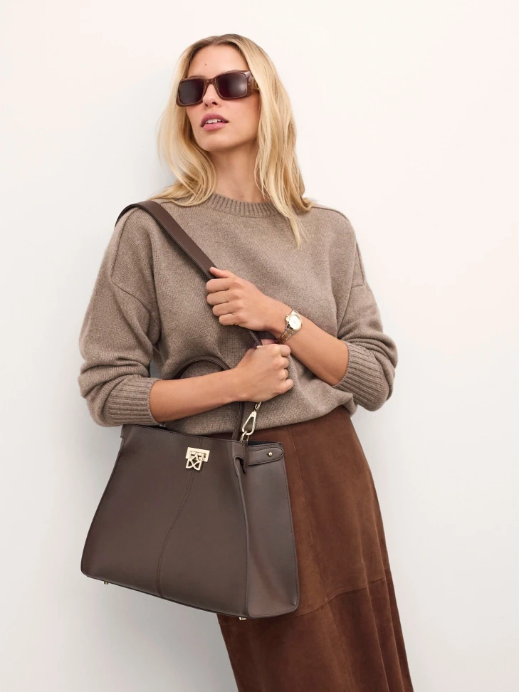 Kazar Brown Oblong Sunglasses
