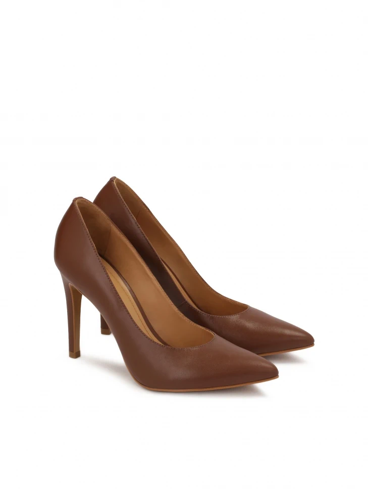 Kazar Brown Pointed-toe Pumps