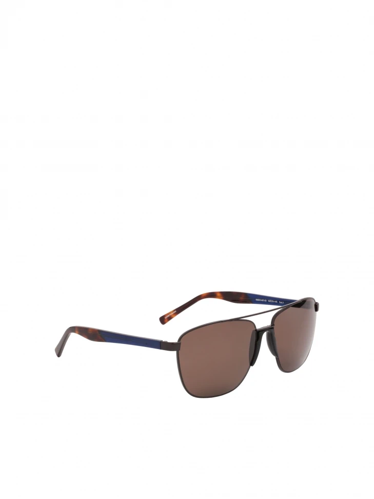Kazar Brown Polarized Aviator Sunglasses