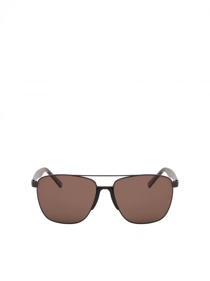 kazar Brown polarized Aviator sunglasses