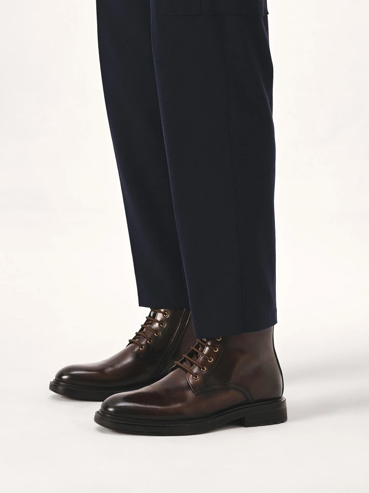 Kazar Brown Shaded Leather Men's Boots