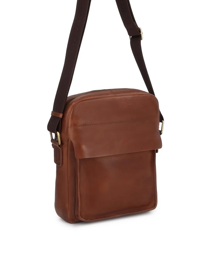 Kazar Brown Shoulder Mailbag