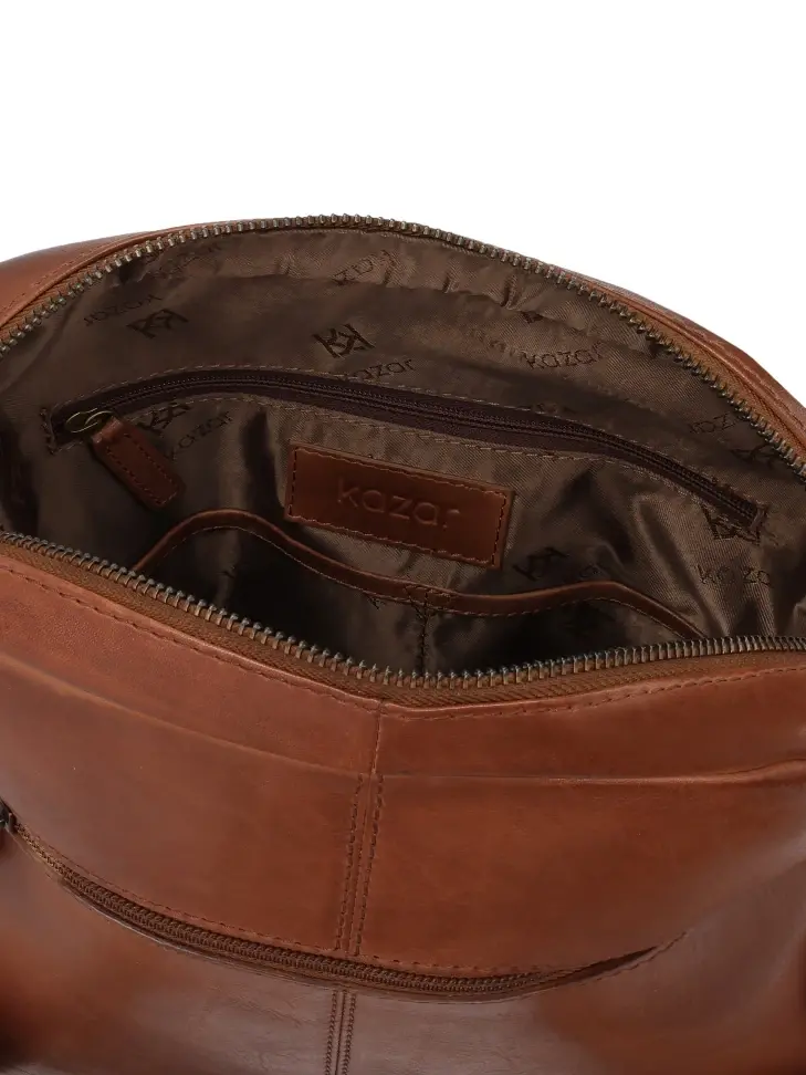 Kazar Brown Shoulder Mailbag