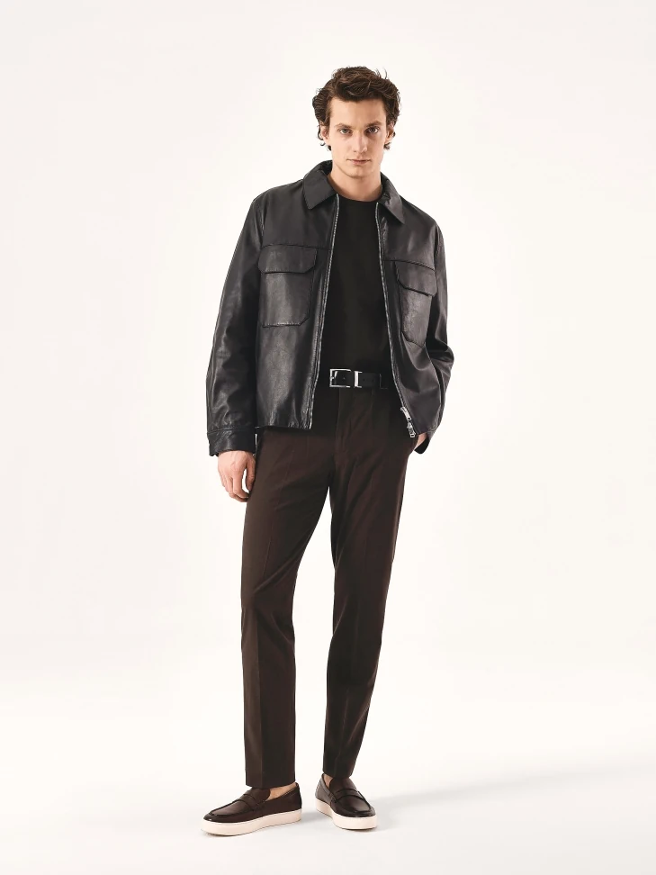 Kazar Brown Slip-on Sneakers On A White Sole