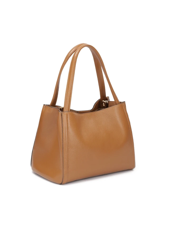 Kazar Brown Soft Leather Handbag