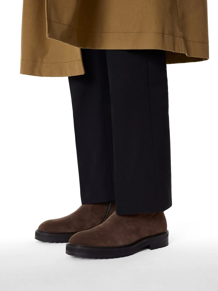 Kazar Brown Suede Boots With Trep Sole