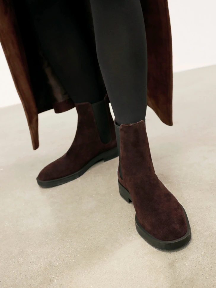 Kazar Brown Suede Chelsea Boots