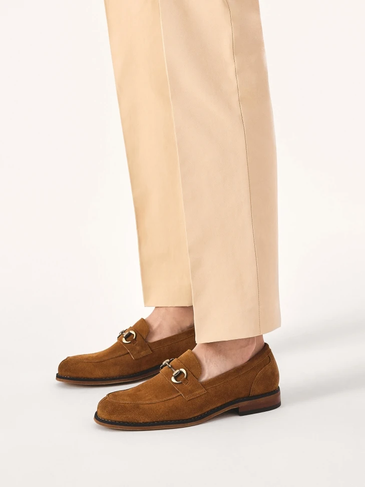 Kazar Brown Suede Loafers