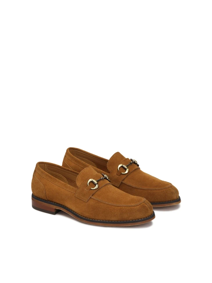 Kazar Brown Suede Loafers