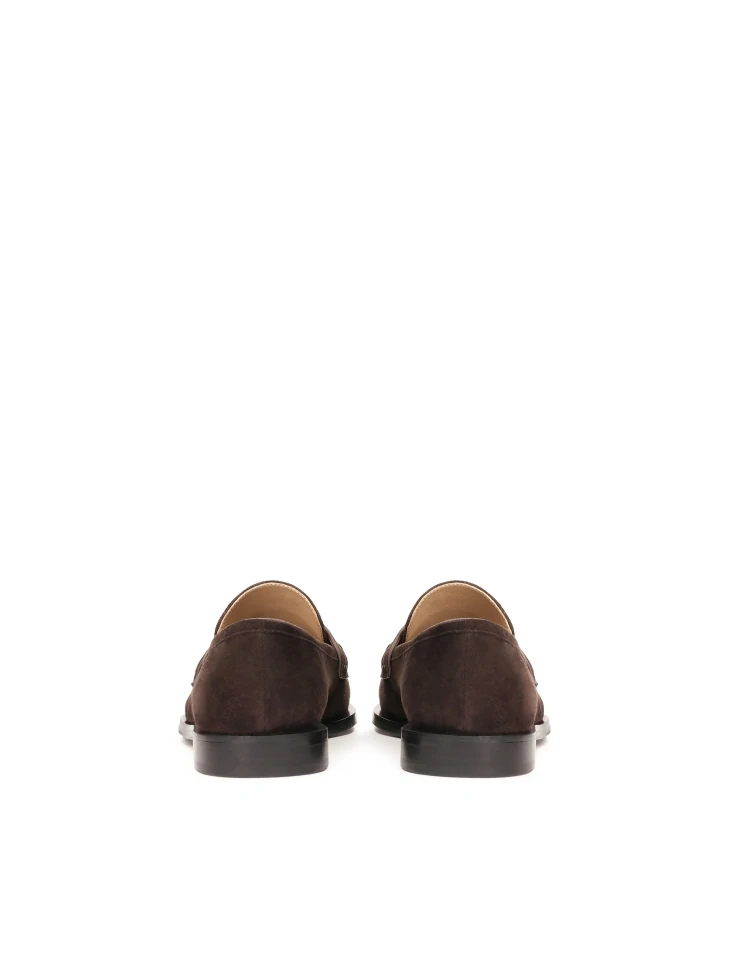 Kazar Brown Suede Loafers