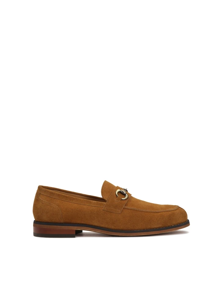 kazar Brown suede loafers