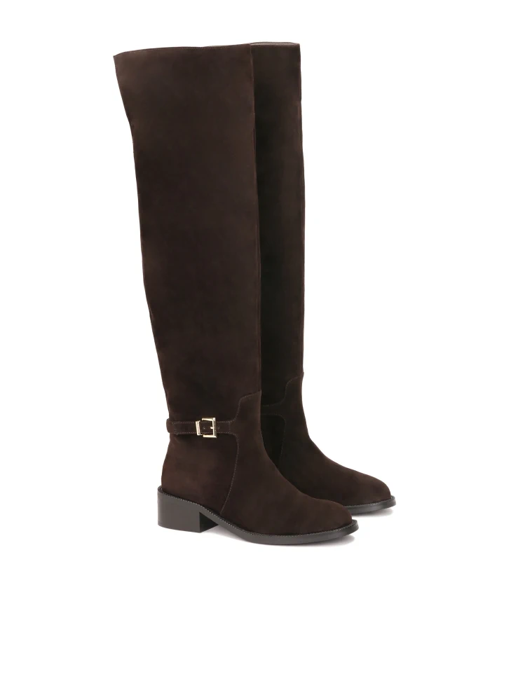 Kazar Brown Suede Musketeers