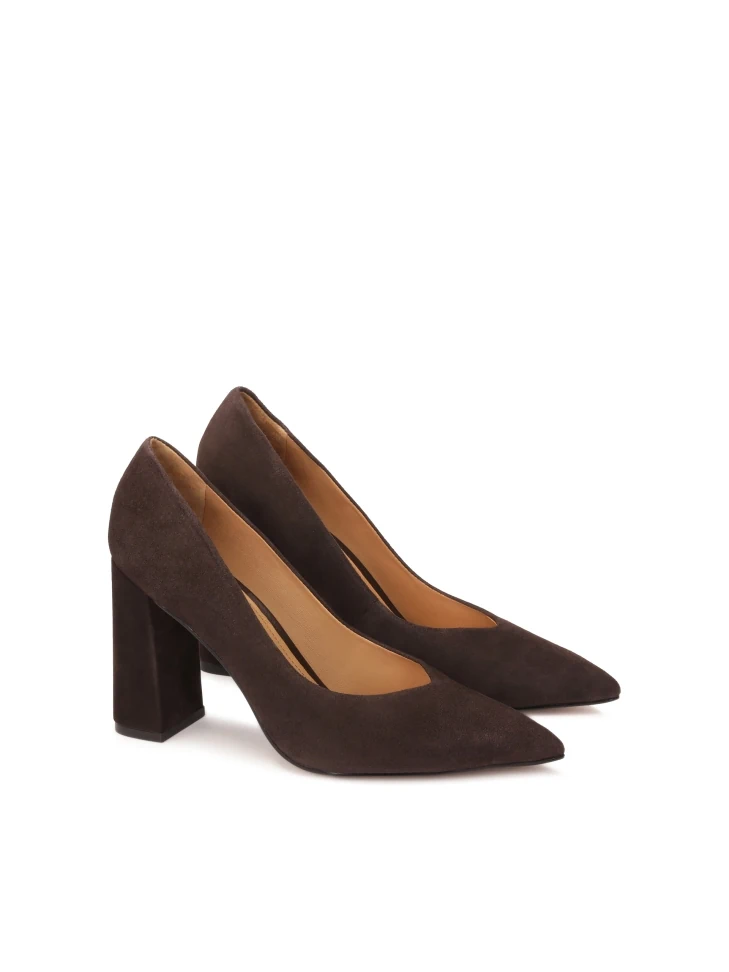 Kazar Brown Suede Pumps