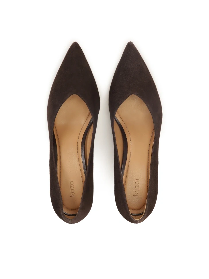 Kazar Brown Suede Pumps