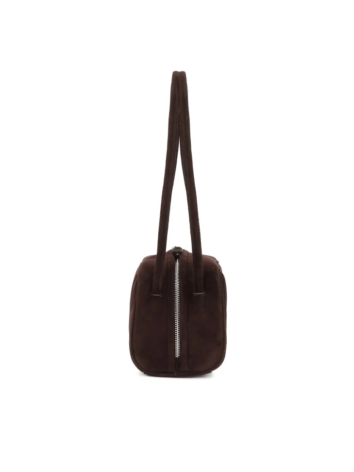 Kazar Brown Suede Shoulder Bag