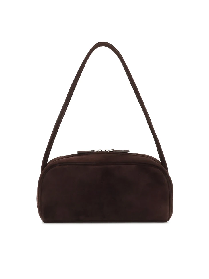 Kazar Brown Suede Shoulder Bag