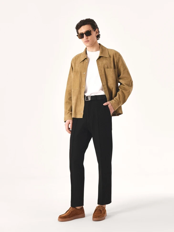 Kazar Brown Suede Sneakers With Short Laces