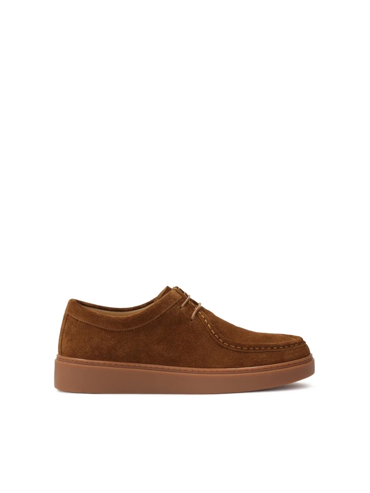 kazar Brown suede sneakers with short laces