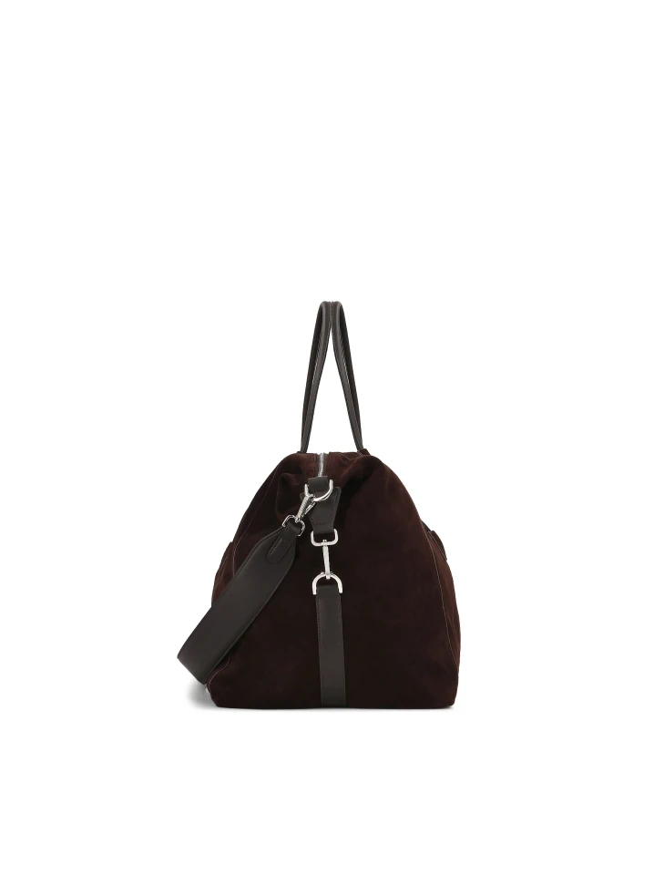 Kazar Brown Suede Travel Bag