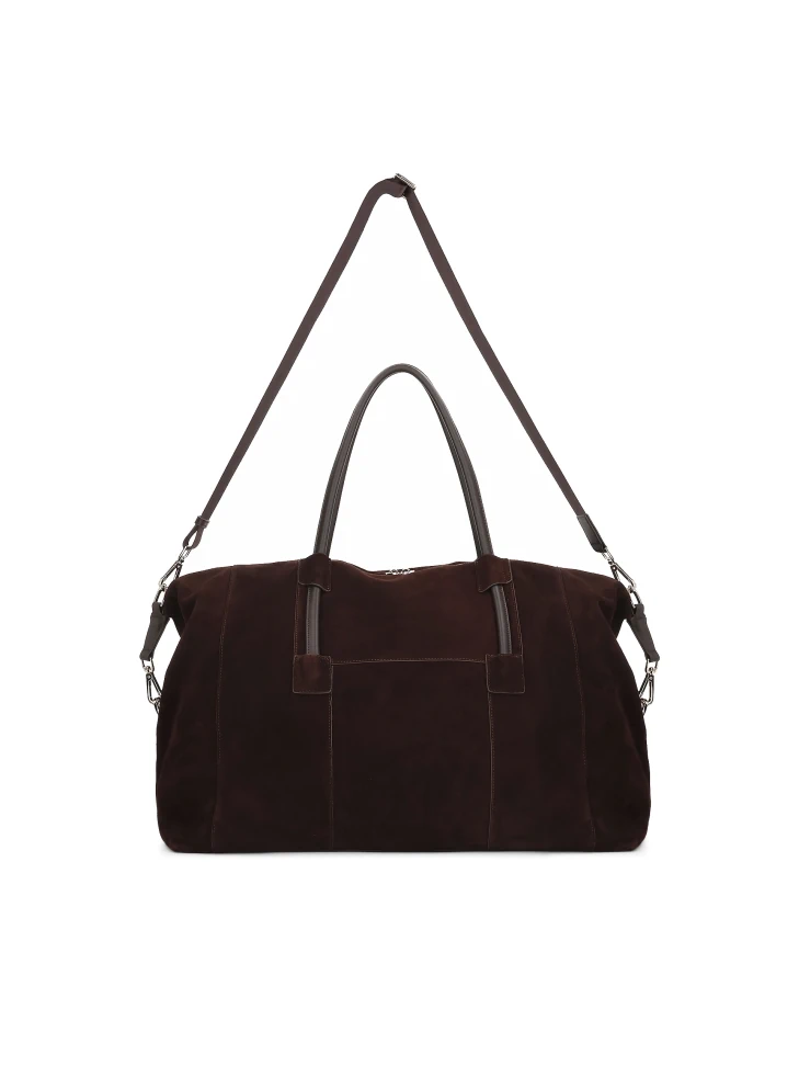 Kazar Brown Suede Travel Bag