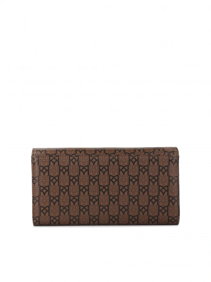 Kazar Brown Wallet With A Unique Pattern