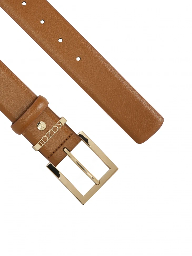 Kazar Brown Wide Smooth Leather Belt
