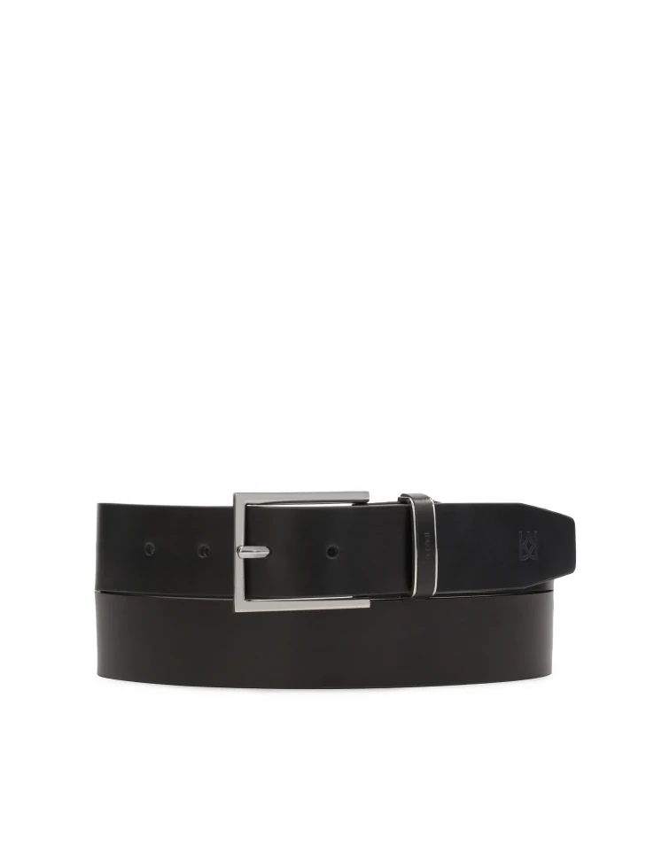 kazar Business black belt with silver buckle