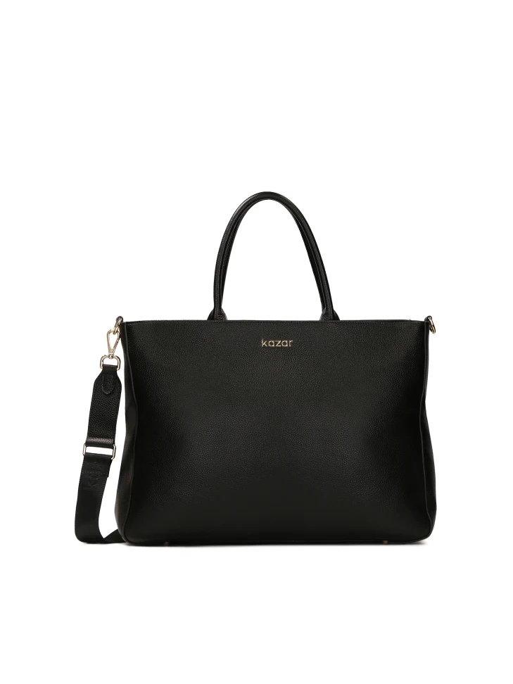 Kazar Capacious Leather Handbag With Pouch