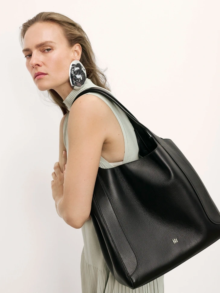 Kazar Capacious Leather Shoulder Bag