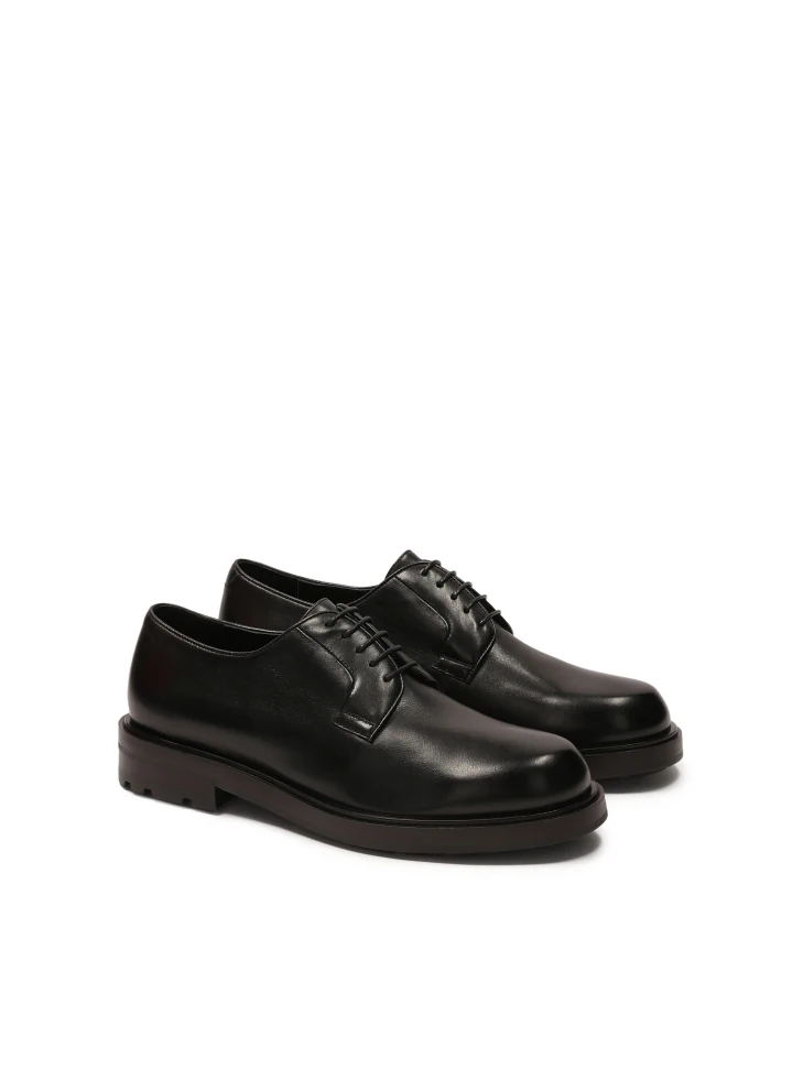 Kazar Casual Black Derby Shoes
