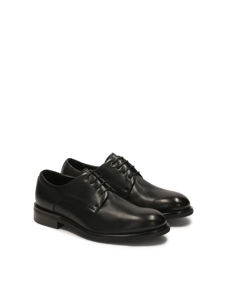 Kazar Casual Black Leather Shoes