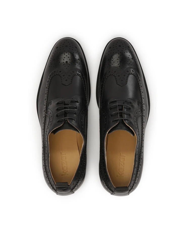 Kazar Casual Men's Shoes With Brogue Decoration