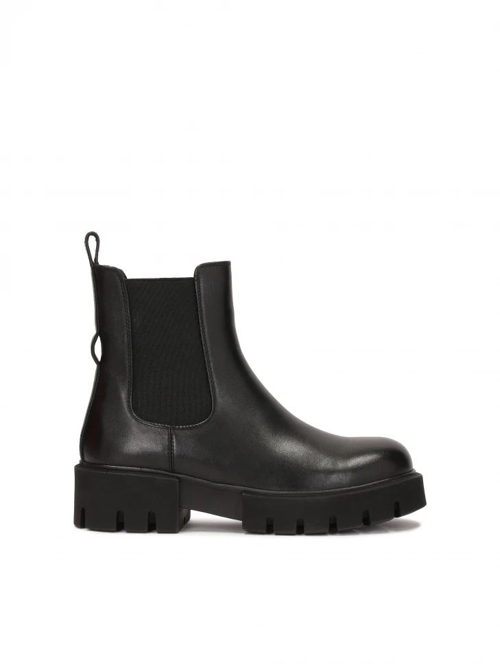 Kazar Chelsea Boots With Decorative Belt And Chain