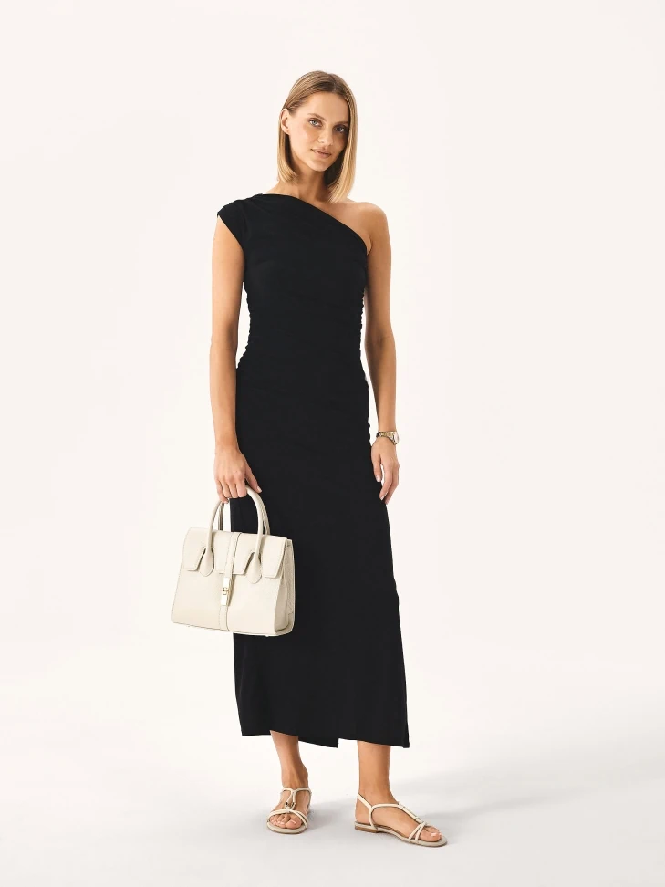 Kazar Chic Leather Handbag With A Fine Flap
