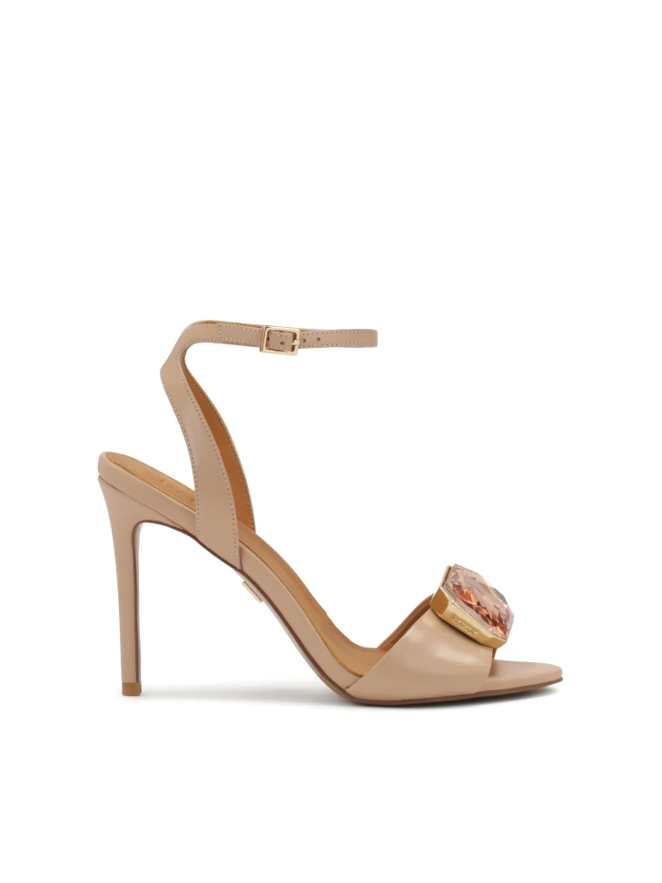 Kazar Chic Sandals With Large Decorative Stone