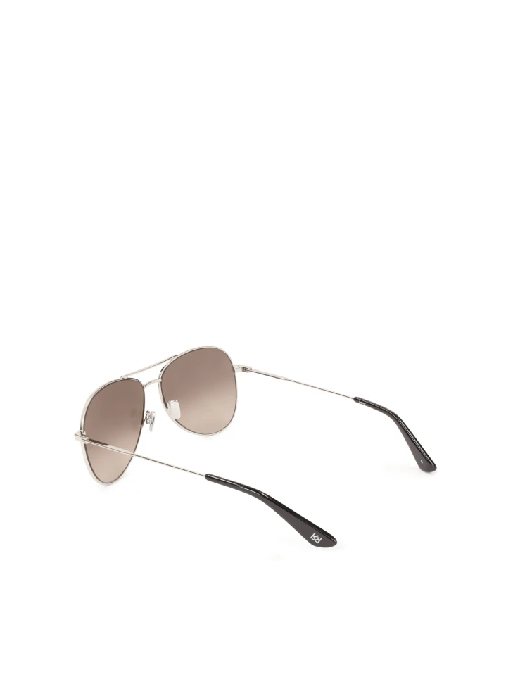 Kazar Classic Aviator Glasses With Silver Frame