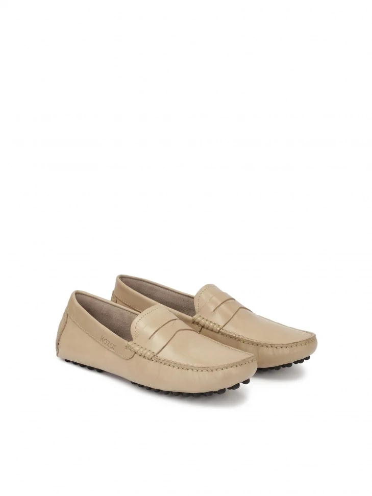 Kazar Classic Beige Driving Mocs
