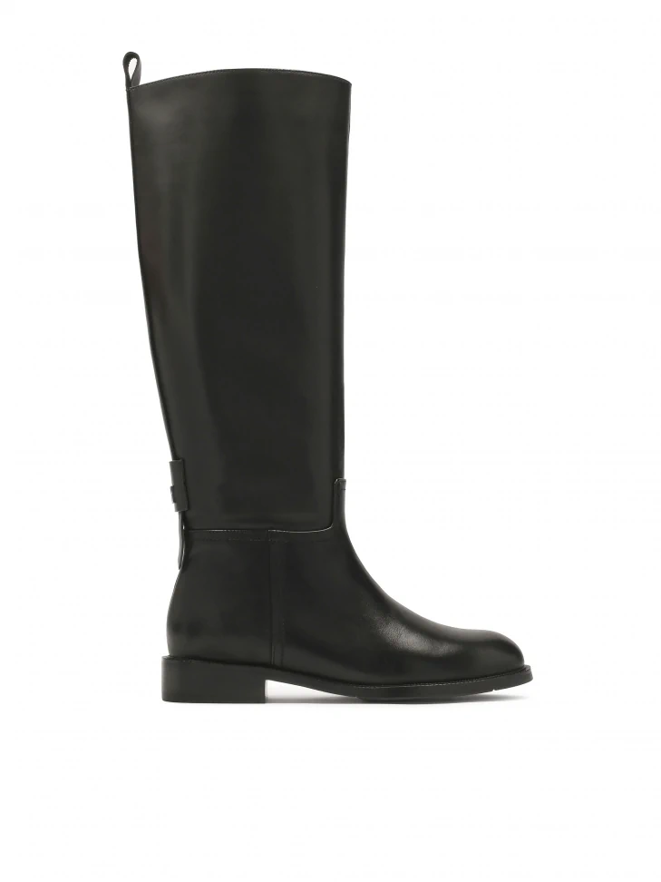 kazar Classic black boots on a flat sole