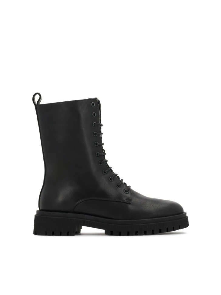 kazar Classic black boots on a trefoil sole