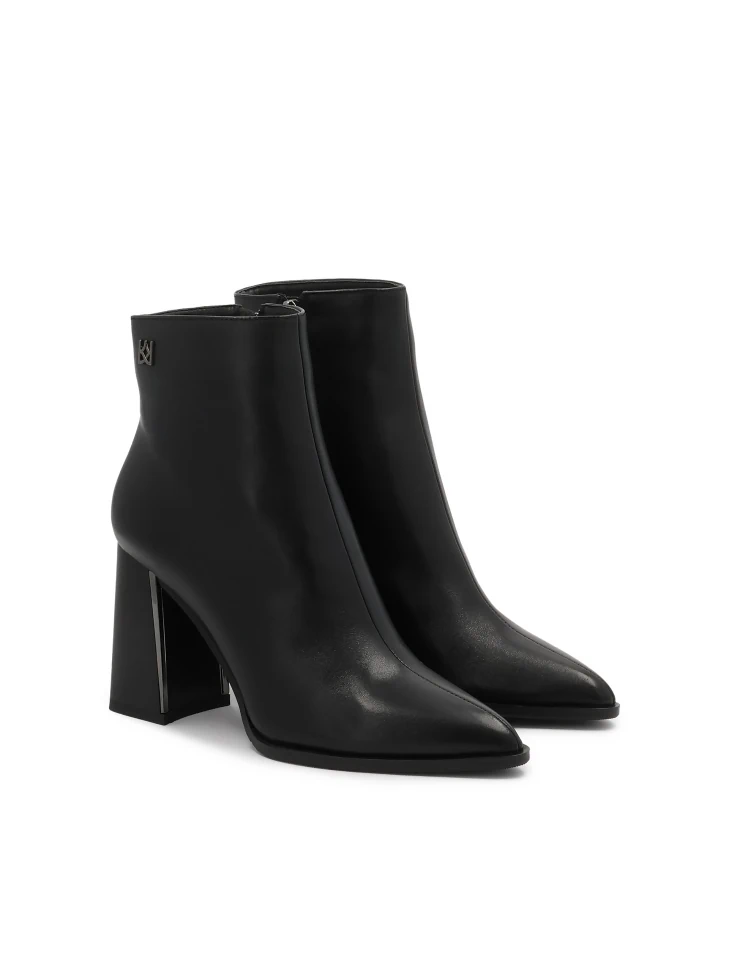 Kazar Classic Black Boots On An Embellished Post