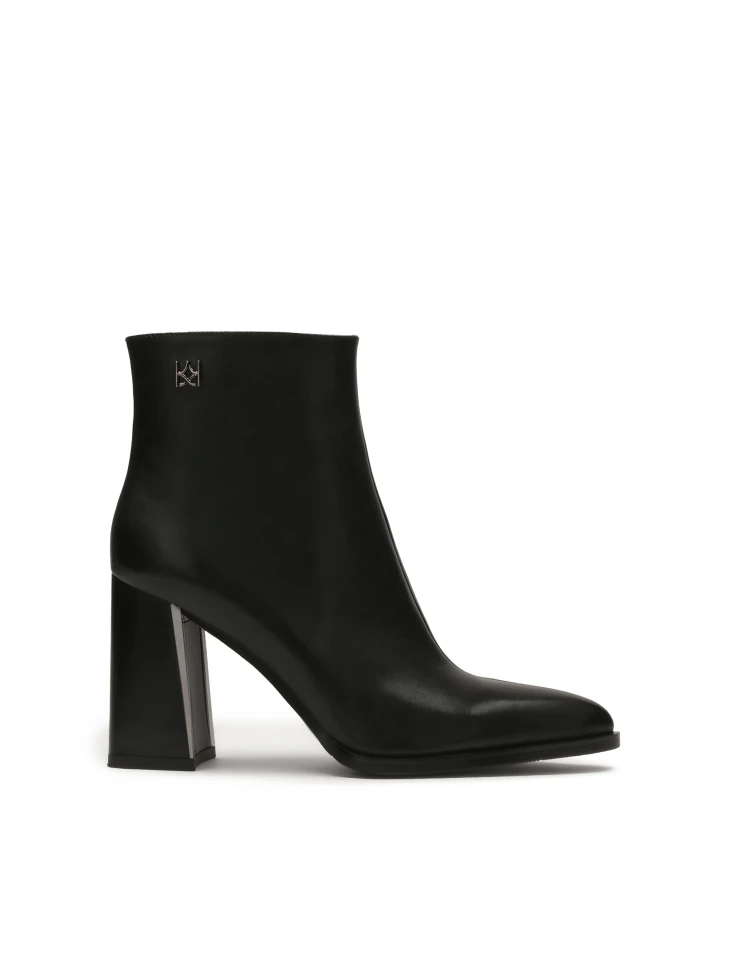 kazar Classic black boots on an embellished post
