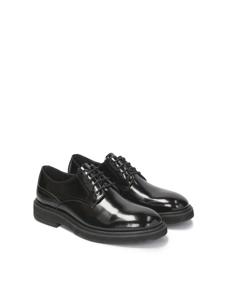 Kazar Classic Black Derby Shoes